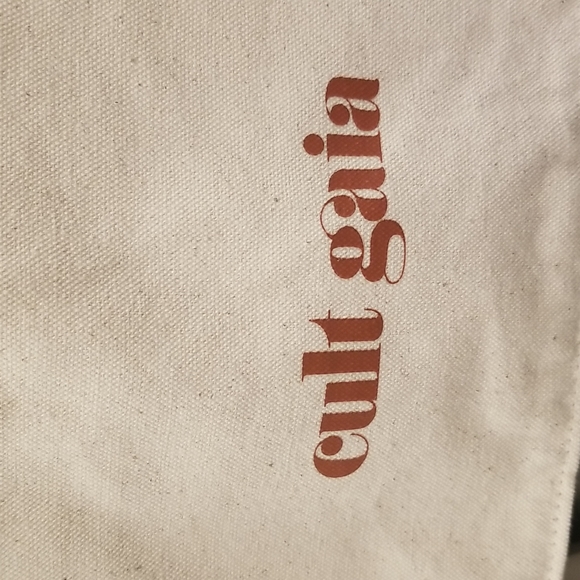 💕CULT GAIA💕 Reusable Tote Bag Canvas Carryall Logo Recycled Cotton Cream - Picture 12 of 12